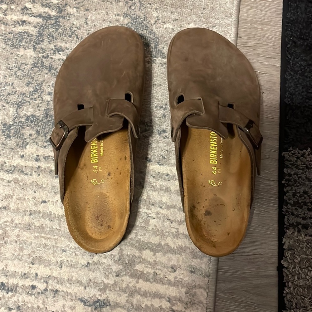 Birkenstock Boston Size 44 Brown Leather